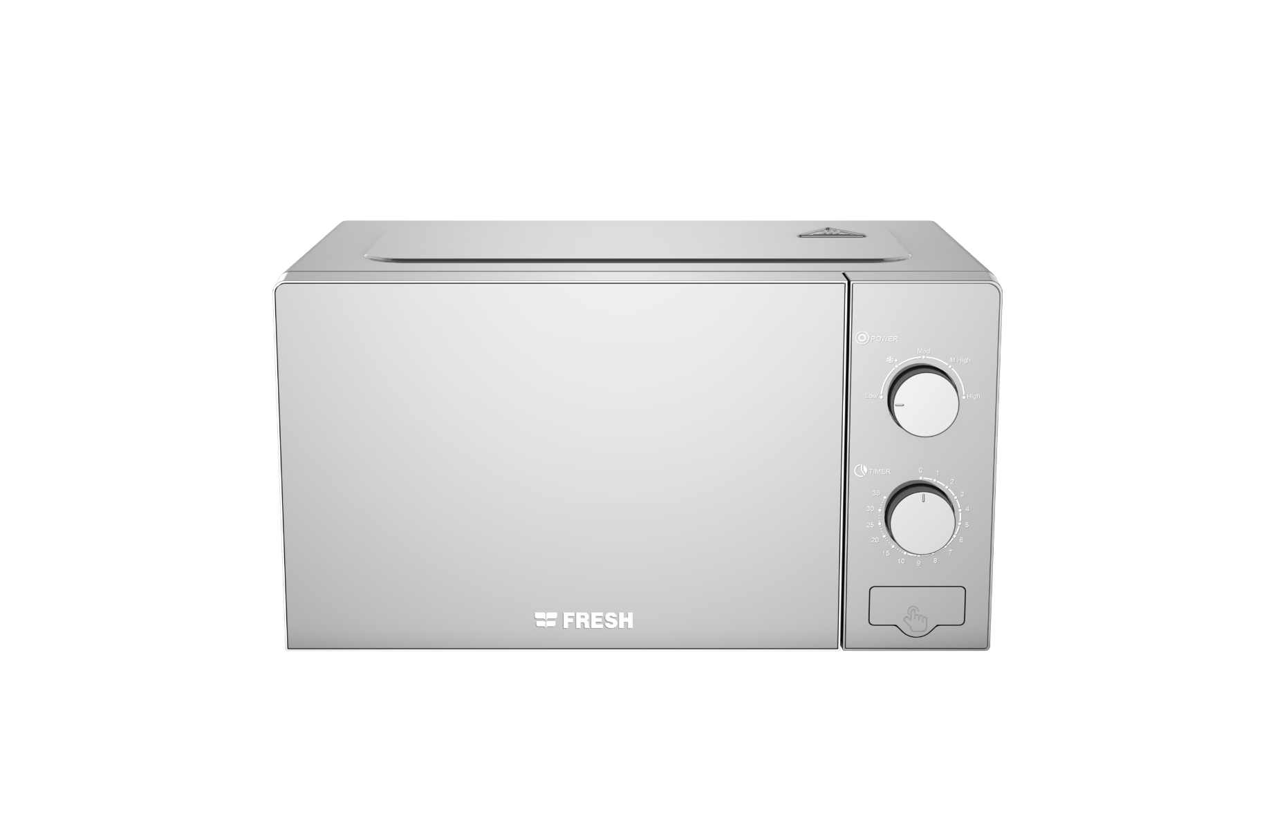 fresh_microwave_oven_20l_mirror_fmw-20mc-sm.png FMW-20MC-SM ميكروويف فريش 20 لتر باب عاكس - الصورة 1