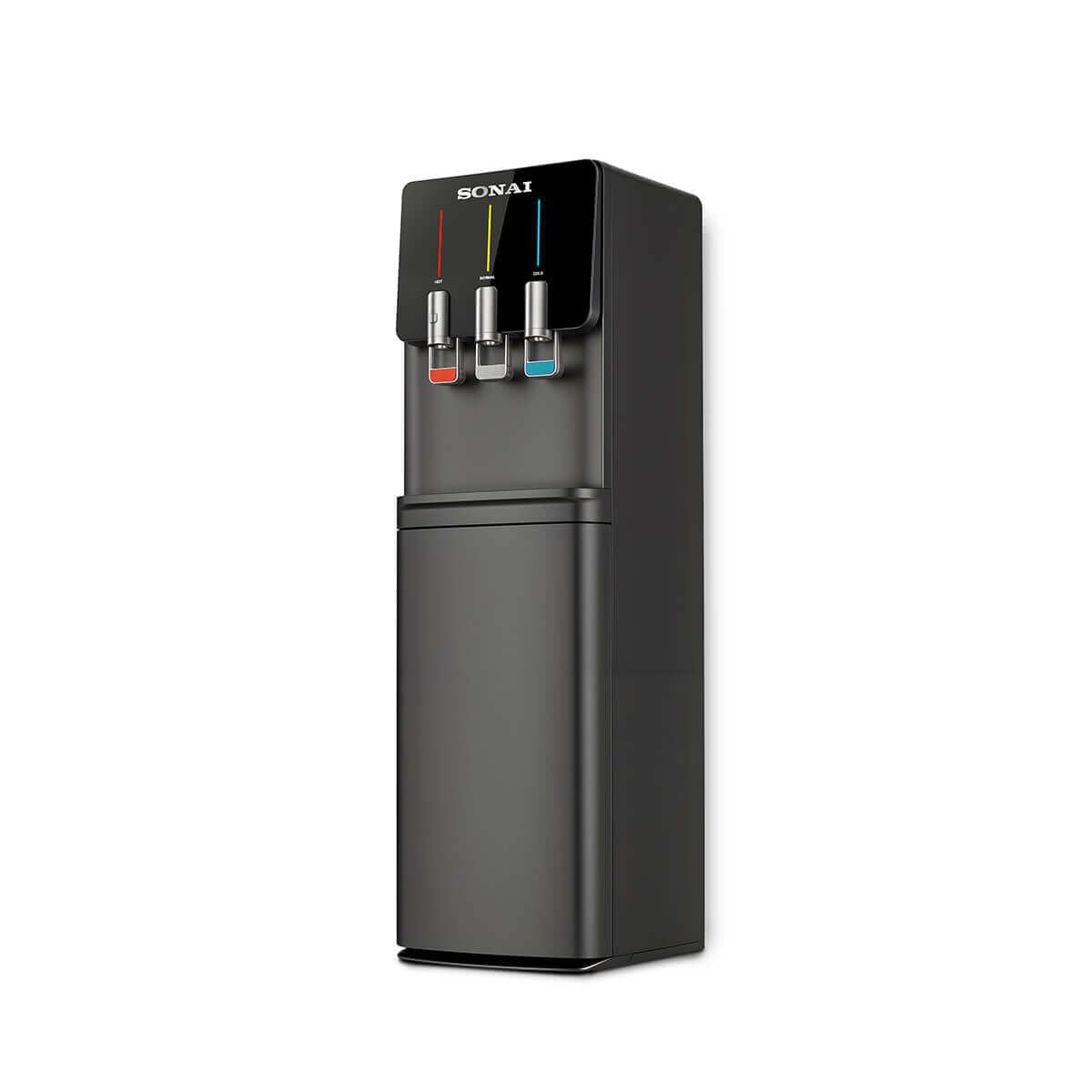 41lVEhvemXL.jpg موزع مياه بـ3 صنابير بتصميم زجاجة سفلية من سوناي، لون أسود - MAR-2270D | أصلي بضمان الطحاوي - الصورة 1