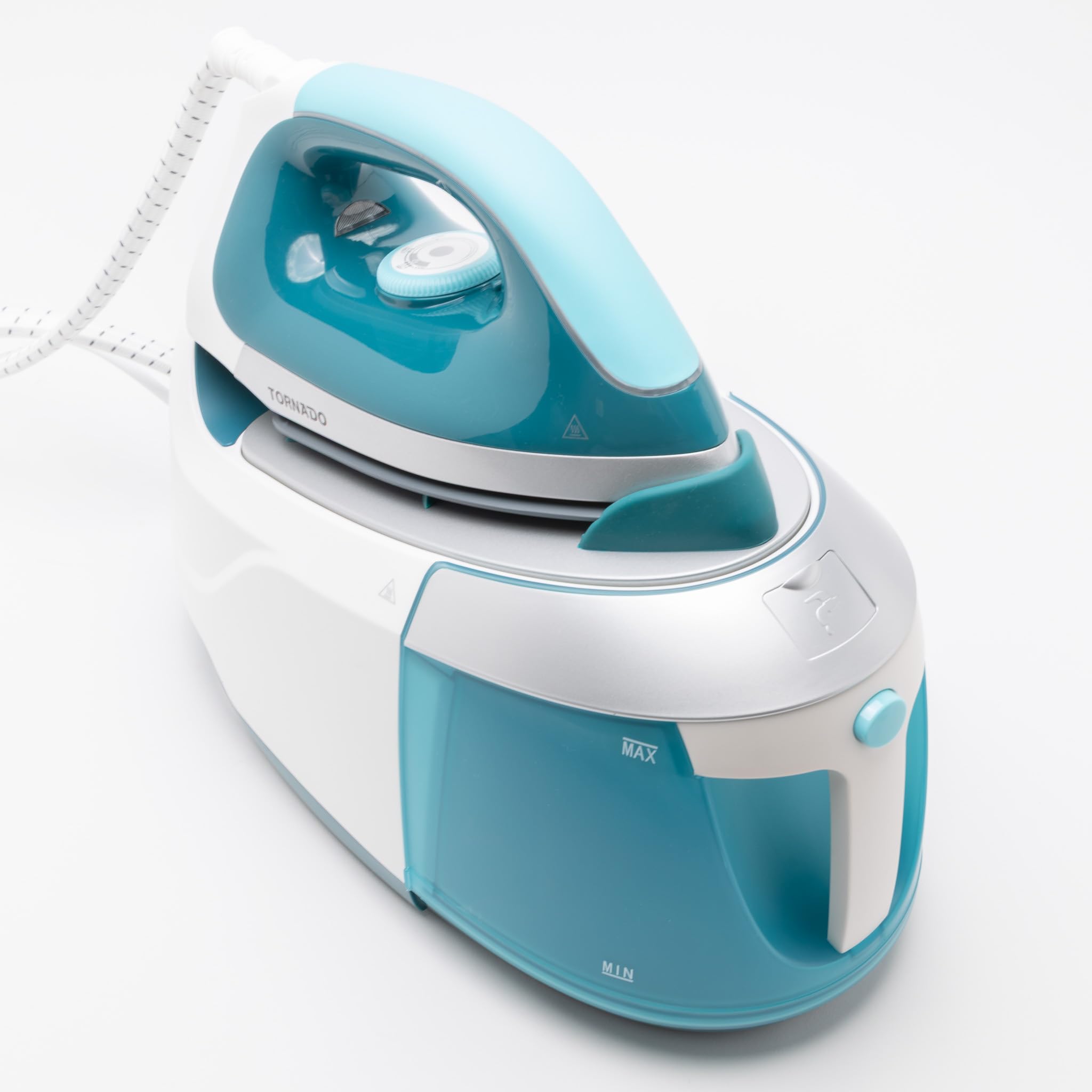 61cVbtDwPBL.jpg مكواة بخار رقمية TSS-2400D بسطح من السيراميك من تورنيدو - بقدرة 2400 وات - باللون الازرق | أصلي بضمان الطحاوي - الصورة 1